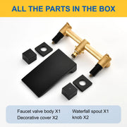 Waterfall Faucet Wall Mount,2 Handles Bathroom Waterfall Tub Faucet, Wall Mount Bathtub Filler waterfall-faucet-wall-mount-2-handles-bathroom-waterfall-tub-faucet-wall-mount-bathtub-filler 