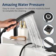 Waterfall Roman Tub Faucet Single-Handle 4 Hole Deck Mounted Tub Filler with Shower Diverter Solid Brass 4-hole-single-handle-roman-tub-faucet-with-shower-diverter-solid-brass 