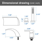 Waterfall Roman Tub Faucet with Sprayer Deck Mount Tub Filler with Hand Shower, Single Handle Bathtub Faucet Set waterfall-roman-tub-faucet-with-sprayer-deck-mount-tub-filler-with-hand-shower-single-handle-bathtub-faucet-set-1720bg 