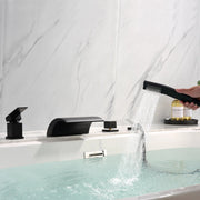 Waterfall Roman Tub Faucet with Sprayer Deck Mount Tub Filler with Hand Shower, Single Handle Bathtub Faucet Set waterfall-roman-tub-faucet-with-sprayer-deck-mount-tub-filler-with-hand-shower-single-handle-bathtub-faucet-set-1720bg 