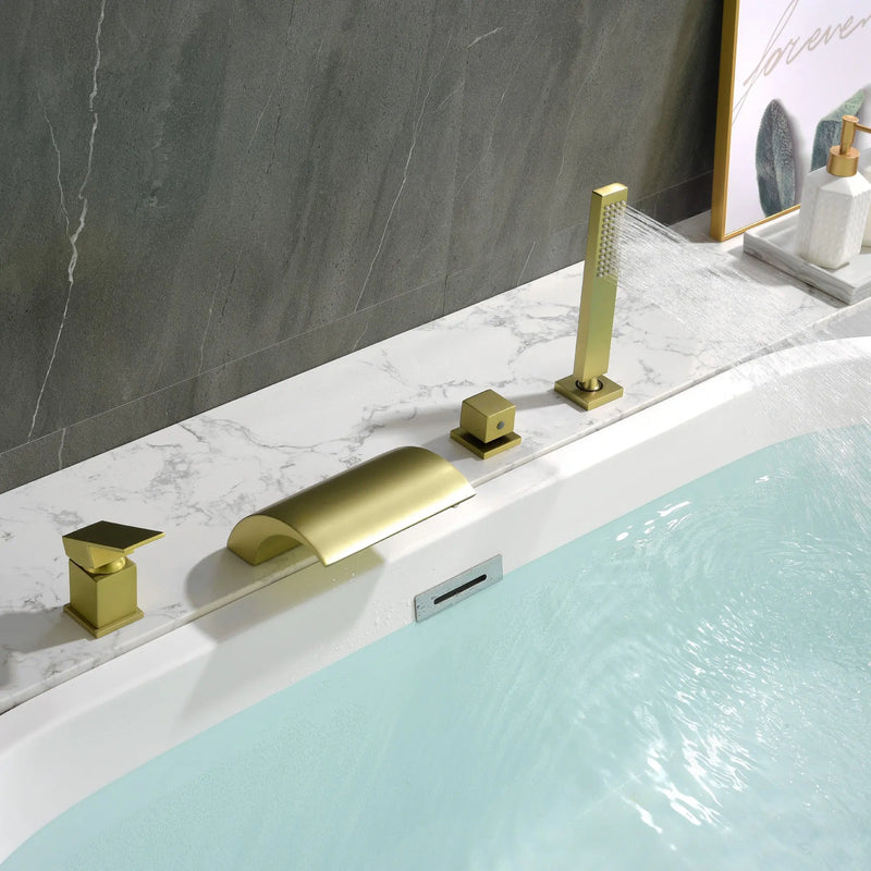 Waterfall Roman Tub Faucet with Sprayer Deck Mount Tub Filler with Hand Shower, Single Handle Bathtub Faucet Set waterfall-roman-tub-faucet-with-sprayer-deck-mount-tub-filler-with-hand-shower-single-handle-bathtub-faucet-set-1720bg 