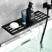 Waterfall Spout Wall Mounted Roman Tub Faucet with Handheld shower Modern Single Handle Tub Filler Solid Brass waterfall-spout-wall-mounted-roman-tub-faucet-with-handheld-shower-modern-single-handle-tub-filler-solid-brass 