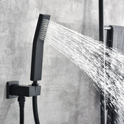 Waterfall Spout Wall Mounted Roman Tub Faucet with Handheld shower Modern Single Handle Tub Filler Solid Brass waterfall-spout-wall-mounted-roman-tub-faucet-with-handheld-shower-modern-single-handle-tub-filler-solid-brass 