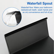 Waterfall Tub Filler Deck Mount, 2 Hole Roman Bathtub Faucet, 1-Handle Bathroom Faucet 2 Hole waterfall-tub-filler-deck-mount-2-hole-roman-bathtub-faucet-1 