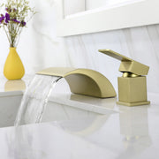 Waterfall Tub Filler Deck Mount, 2 Hole Roman Bathtub Faucet, Single Handle Brass Body Bathroom Faucet waterfall-tub-filler-deck-mount-2-hole-roman-bathtub-faucet 