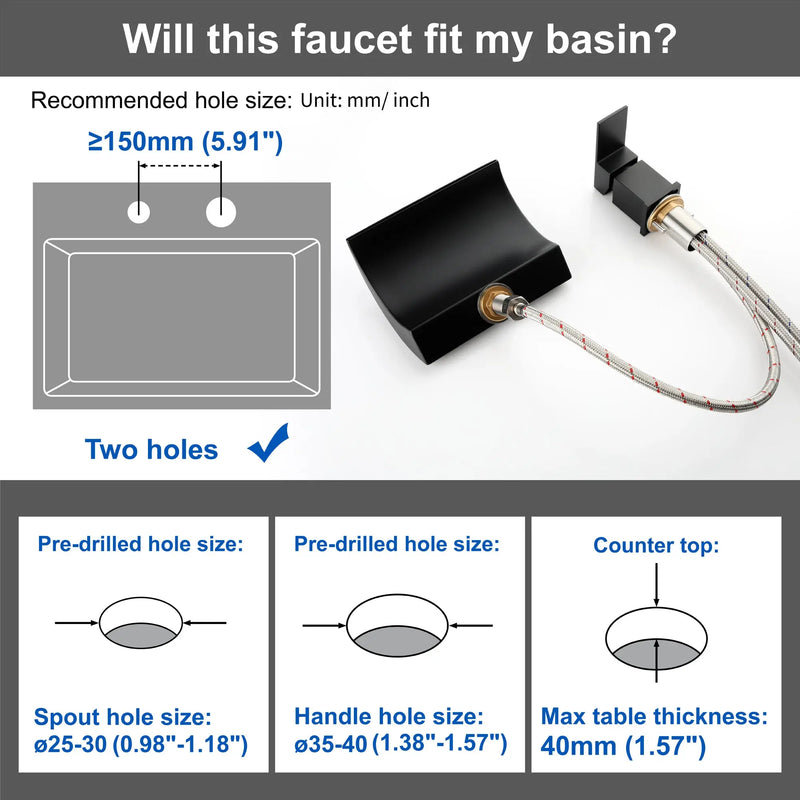 Waterfall Tub Filler Deck Mount, 2 Hole Roman Bathtub Faucet, Single Handle Brass Body Bathroom Faucet waterfall-tub-filler-deck-mount-2-hole-roman-bathtub-faucet 