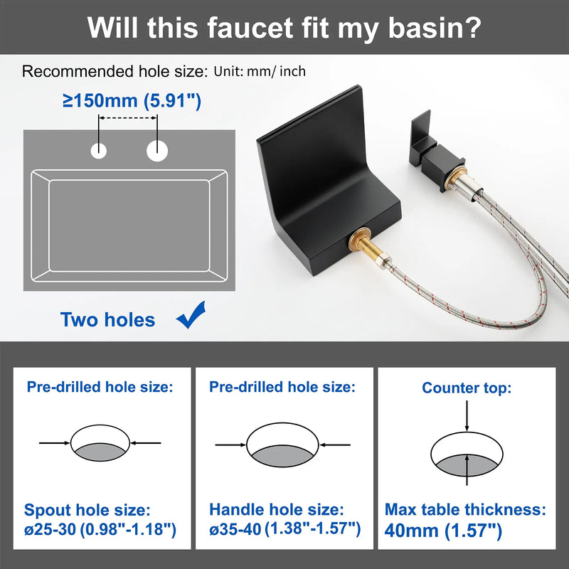Waterfall Tub Filler Deck Mount, 2 Hole Roman Bathtub Faucet waterfall-tub-filler-deck-mount-2-hole-roman-bathtub-faucet-2 