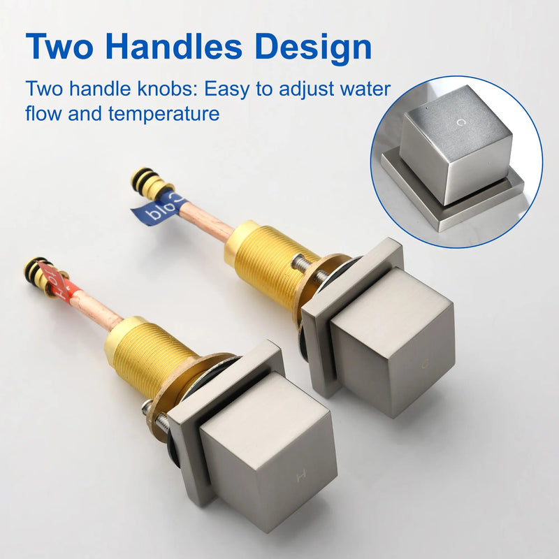 Waterfall Tub Filler Deck Mount, 3 Hole Roman Bathtub Faucet Two Square Handle Bathroom Sink Faucet waterfall-tub-filler-deck-mount-3-hole-roman-bathtub-faucet-two-square-handle-bathroom-sink-faucet 
