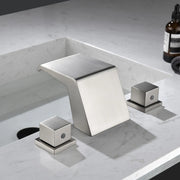 Waterfall Tub Filler Deck Mount, 3 Hole Roman Bathtub Faucet Two Square Handle Bathroom Sink Faucet waterfall-tub-filler-deck-mount-3-hole-roman-bathtub-faucet-two-square-handle-bathroom-sink-faucet 