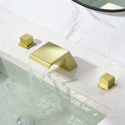 Waterfall Tub Filler Deck Mount, 3 Hole Roman Bathtub Faucet Two Square Handle Bathroom Sink Faucet waterfall-tub-filler-deck-mount-3-hole-roman-bathtub-faucet-two-square-handle-bathroom-sink-faucet 