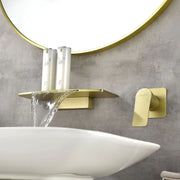 Waterfall faucet for bathtubs and washbasins ‎One Handle Hot Cold Water Mixer 2 Holes Wall Mount Vanity Faucet waterfall-faucet-for-bathtubs-and-washbasins 