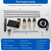 Waterfall tub filler Deck Mount square 5 Hole Bathtub Faucets Set with sprayer and 4.7inch waterfall spout waterfall-tub-filler-5-piece-deck-mount-square-5-hole-bathtub-faucets-set-with-sprayer 