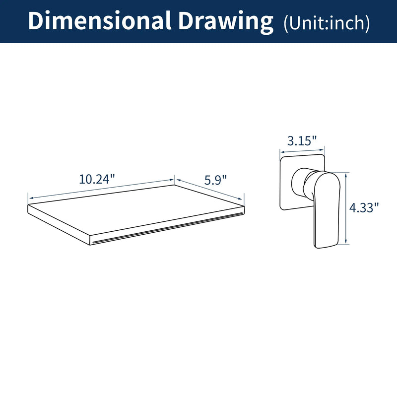 Wide Waterfall Faucet for Vessel Sinks Stainless Steel Single Lever Two Hole Wall Mounted Bathroom Faucet with Brass Connector wide-waterfall-faucet-for-vessel-sinks-stainless-steel-single-lever-two-hole-wall-mounted-bathroom-faucet-with-brass-connector 