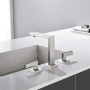 Widespread Bathroom Faucet 3 Hole 2-lever Vanity Faucet with Supply Hoses SUS 304 Stainless Steel bathroom-faucet-widespread-bathroom-faucet-3-hole-vanity-faucet-with-supply-hoses-sus-304-stainless-steel 