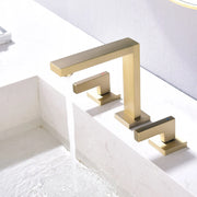 Widespread Bathroom Faucet 3 Hole 2-lever Vanity Faucet with Supply Hoses SUS 304 Stainless Steel bathroom-faucet-widespread-bathroom-faucet-3-hole-vanity-faucet-with-supply-hoses-sus-304-stainless-steel 