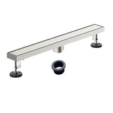 24-inch Rectangular Bathroom Floor Drain 304 Stainless Steel Long Shower Drain with Cover