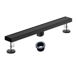 24-inch Rectangular Bathroom Floor Drain 304 Stainless Steel Long Shower Drain with Cover