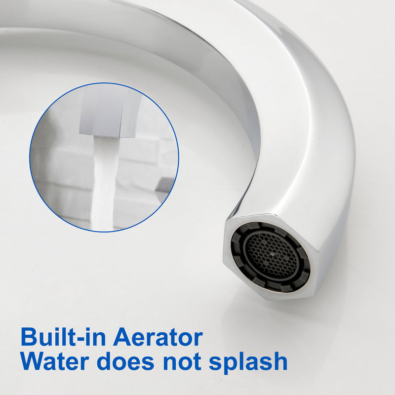 Bathroom Sink Faucet 3 Holes Widespread 8 Inch Lavatory Faucets