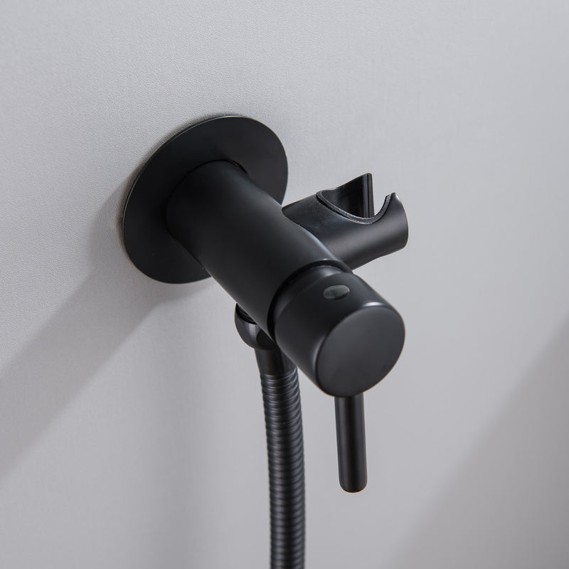 Bidet Sprayer for Toilet, Brass Handheld Sprayer Attachment with hose for Feminine Wash, Baby Diaper Cloth Washer and Shower Sprayer for Pet, Wall or Toilet Mount