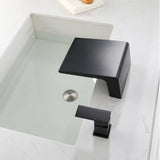 Waterfall Tub Filler Deck Mount, 2 Hole Roman Bathtub Faucet