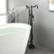 Freestanding Floor Mount Tub Filler with Handheld Shower Roman Bathtub Faucet by Finish, Swivel Spout with Brass Rough-in and Water Hose