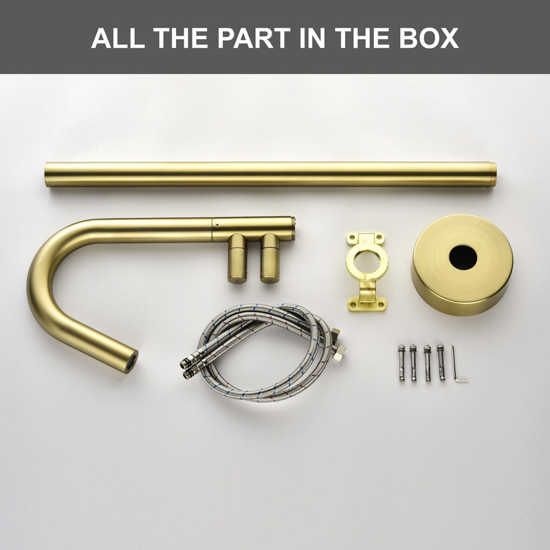 CUPC Freestanding Tub Filler Bathtub Faucet 360-Degree Rotating Floor Mounted Faucets in matte black, brushed nickel, brushed gold, brushed gun grey