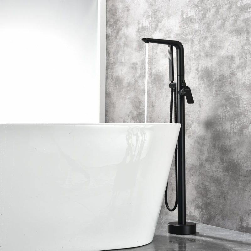 Freestanding Bathtub Faucet with Handheld Shower