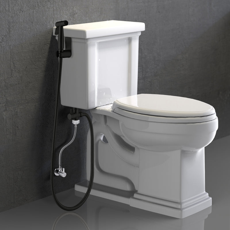 Handheld Bidet Sprayer for Toilet, Stainless Steel Baby Cloth Diaper Sprayer Kit with Cold Water-Matte Black,Brushed Gold