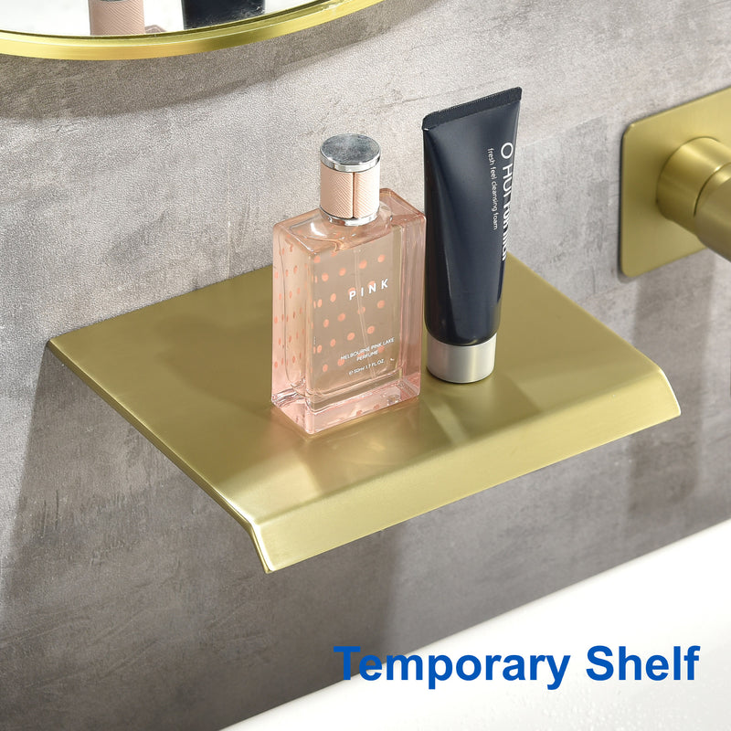 Wall Mount Bathtub Faucet, Waterfall Roman Tub Filler Faucet Single Handle Bathroom Faucet