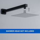 SWHYGER Stainless Steel Shower Head Extension Arm Wall