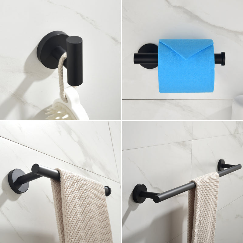 Bathroom Accessories Set, Includes 18-Inch Bath Towel Bar, 5-Piece, Durable SUS304 Stainless Steel