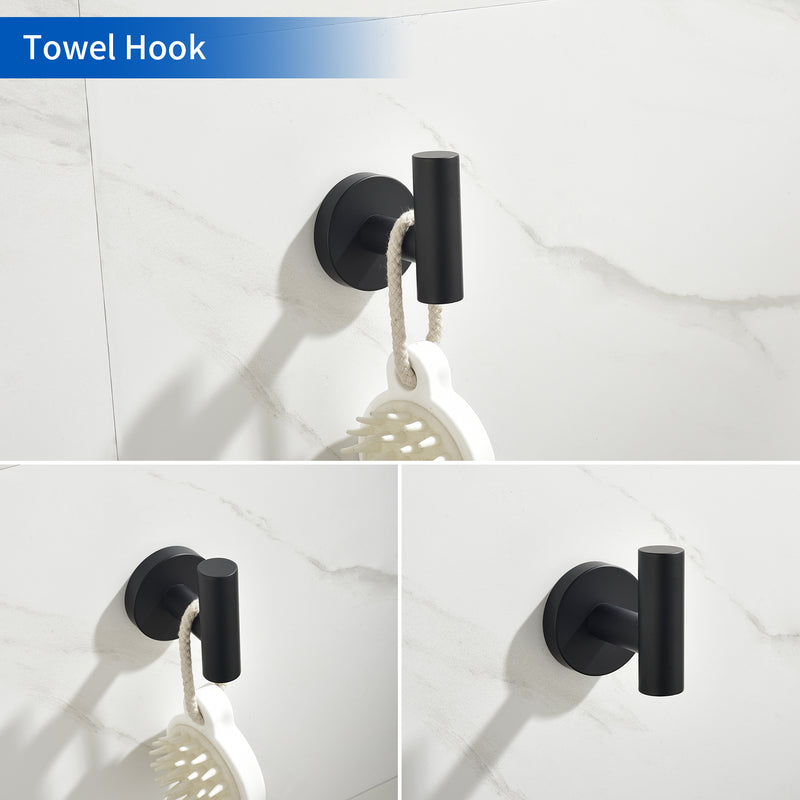 Bathroom Accessories Set, Includes 18-Inch Bath Towel Bar, 5-Piece, Durable SUS304 Stainless Steel