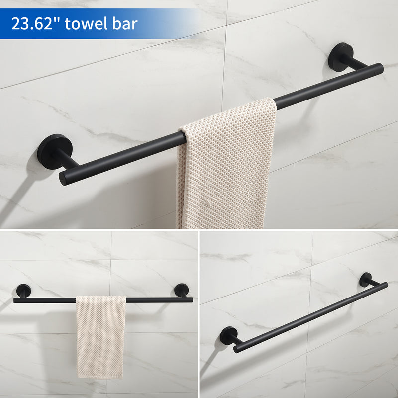 Bathroom Accessories Set, Includes 18-Inch Bath Towel Bar, 5-Piece, Durable SUS304 Stainless Steel