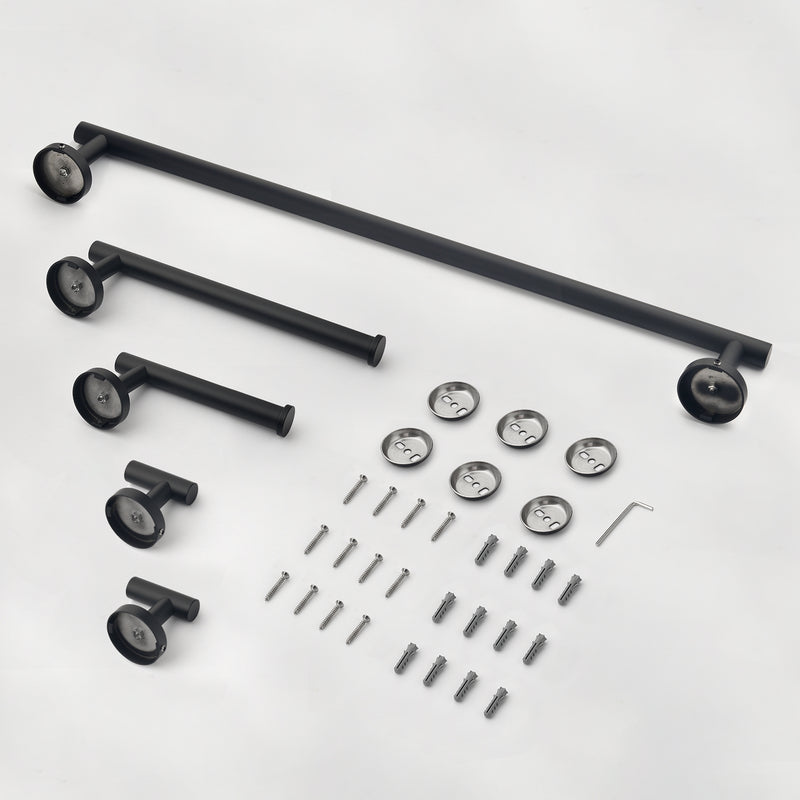 Bathroom Accessories Set, Includes 18-Inch Bath Towel Bar, 5-Piece, Durable SUS304 Stainless Steel