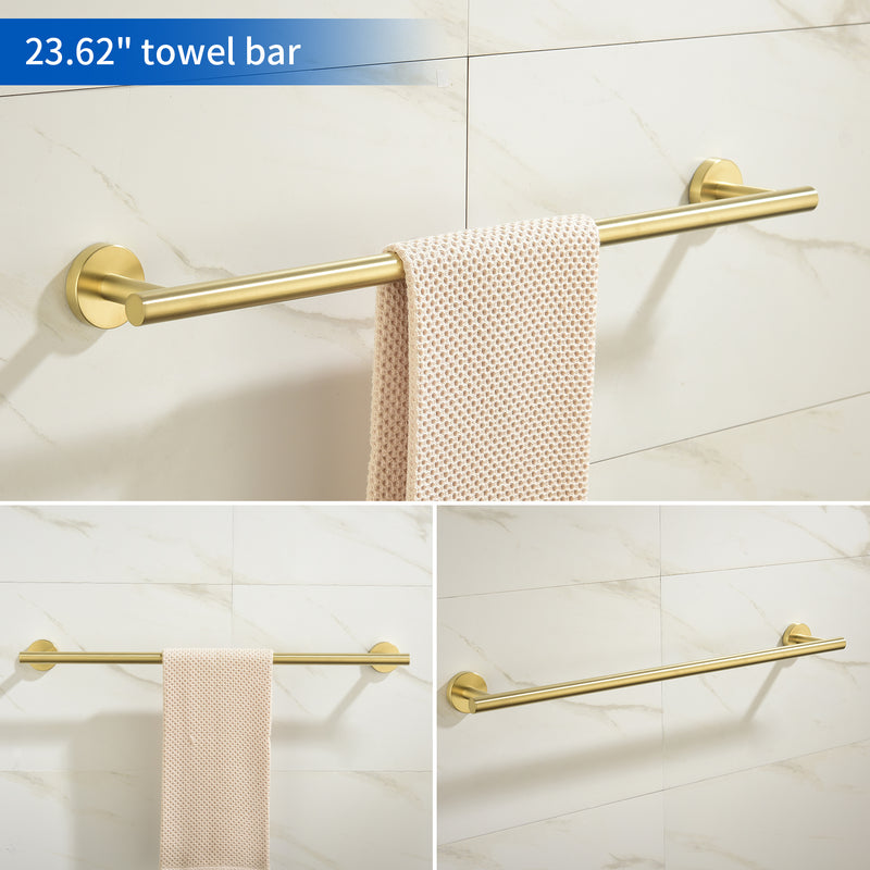 Bathroom Accessories Set, Includes 18-Inch Bath Towel Bar, 5-Piece, Durable SUS304 Stainless Steel