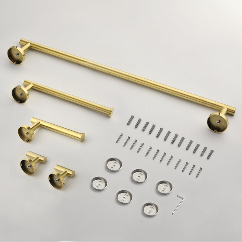 Bathroom Accessories Set, Includes 18-Inch Bath Towel Bar, 5-Piece, Durable SUS304 Stainless Steel
