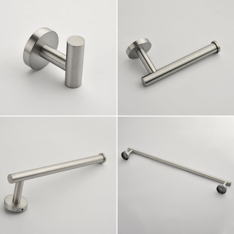Bathroom Accessories Set, Includes 18-Inch Bath Towel Bar, 5-Piece, Durable SUS304 Stainless Steel