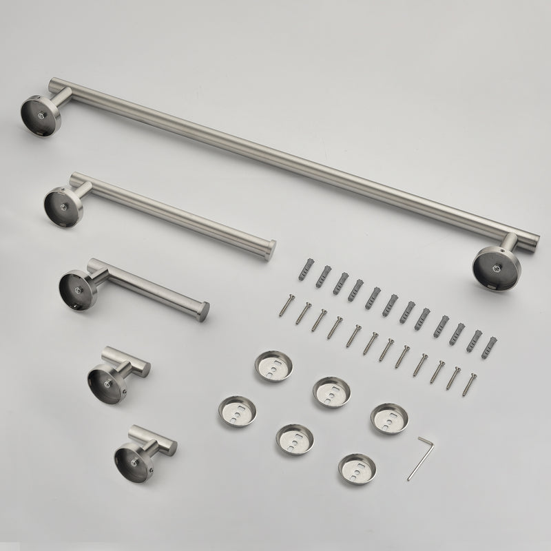Bathroom Accessories Set, Includes 18-Inch Bath Towel Bar, 5-Piece, Durable SUS304 Stainless Steel