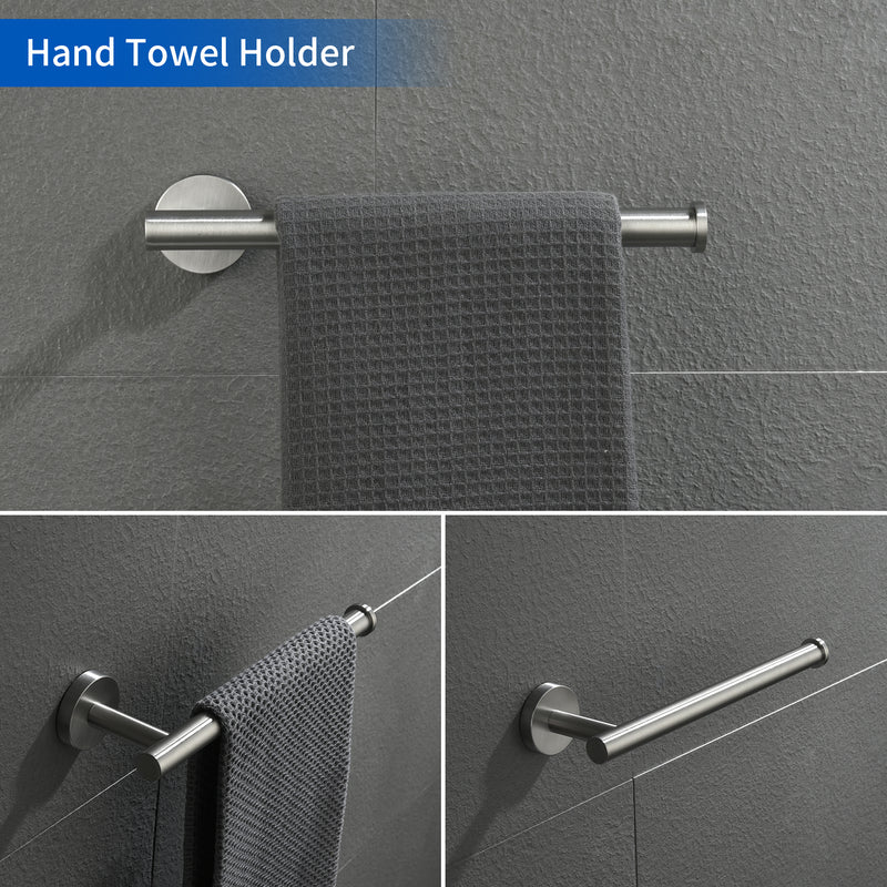 Bathroom Accessories Set, Includes 18-Inch Bath Towel Bar, 5-Piece, Durable SUS304 Stainless Steel