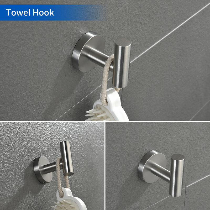 Bathroom Accessories Set, Includes 18-Inch Bath Towel Bar, 5-Piece, Durable SUS304 Stainless Steel