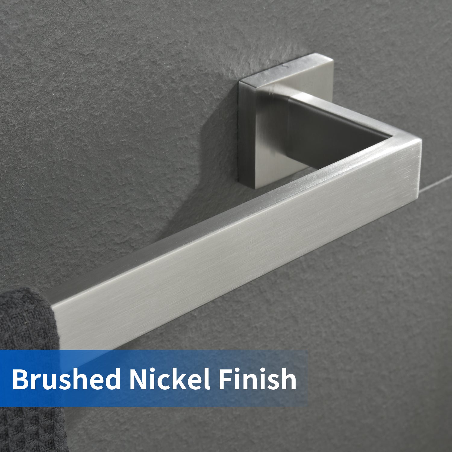 Brushed Nickel Bathroom Accessories Set, Wall Mounted 4-Piece Bathroom  Accessories