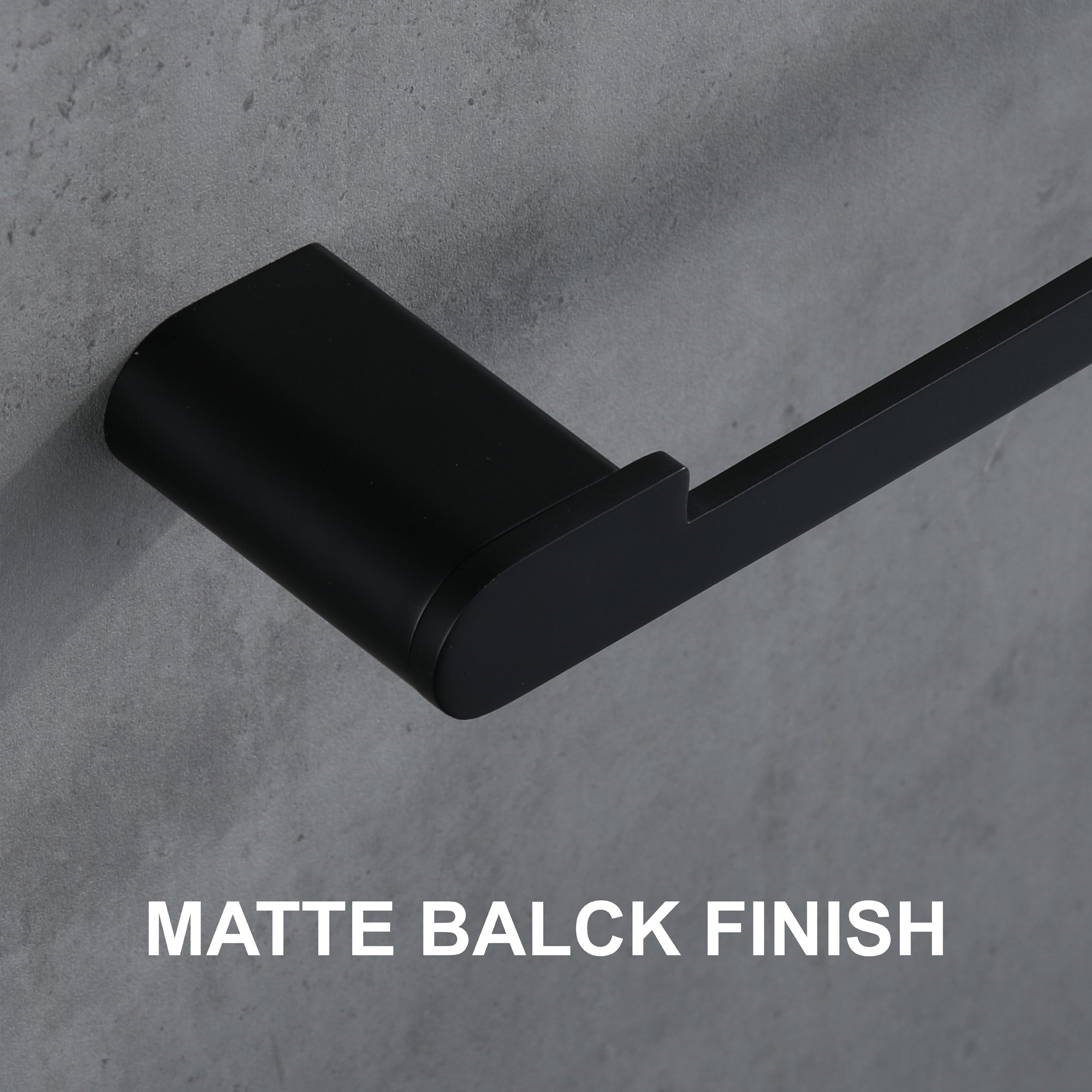 Matte Black Bathroom Accessories Set, 4-Piece Wall Mounted Towel Bar Set  Towel Racks for Bathroom Heavy Duty, 23.6 Inch