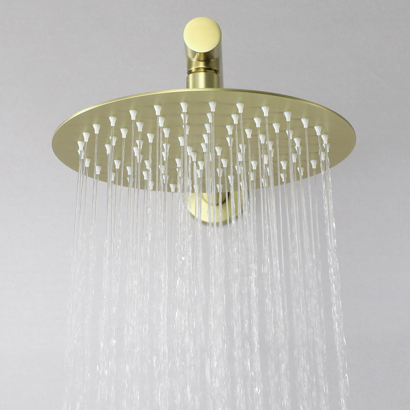 8"stainless steel shower head Round Shower Faucets Sets Complete, Single Function Shower trim kit