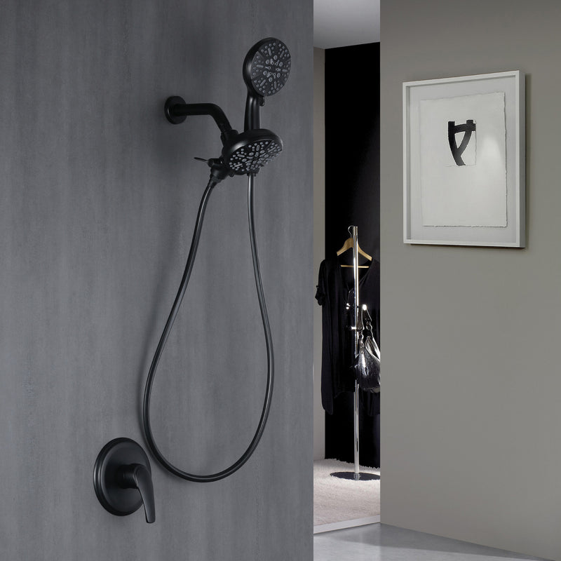 SHAMANDA Shower System Combo Set High Pressure 5-Function Dual 2 in 1 Shower Faucet