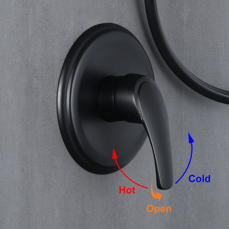 SHAMANDA Shower System Combo Set High Pressure 5-Function Dual 2 in 1 Shower Faucet