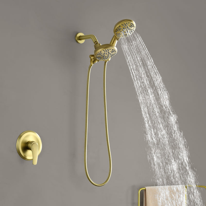 SHAMANDA Shower System Combo Set High Pressure 5-Function Dual 2 in 1 Shower Faucet