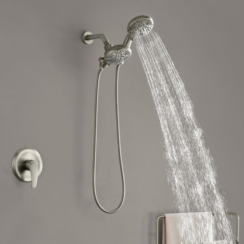 SHAMANDA Shower System Combo Set High Pressure 5-Function Dual 2 in 1 Shower Faucet
