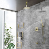 Ceiling Mounted Rain Shower System, 10" Rain Shower Faucet Set