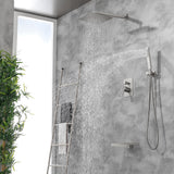 SHAMANDA Shower Set 10 Inch Shower Fixture With with Handheld Spray 3-Function Wall Mount