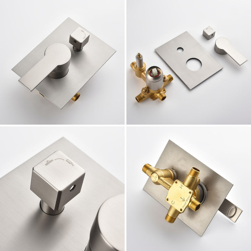 Waterfall Tub Faucet Wall Mount Roman Tub Filler